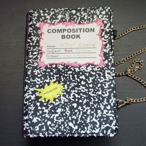 Betsey Johnson Composition Book purse